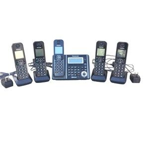 Panasonic KX-TGF370 5-piece Set Link2Cell Cordless Phones Bluetooth 2367-454